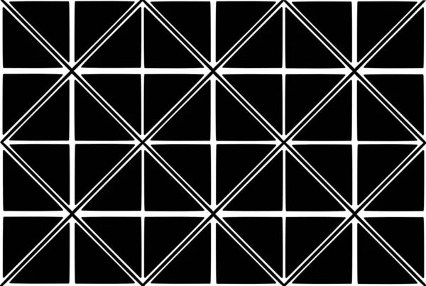 Černobílý Rytmický Bezešvý Vzor Vektorová Ilustrace — Stockový vektor