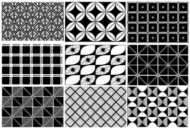 Kusursuz soyut geometriği ayarlayın. Vektör illüstrasyonu