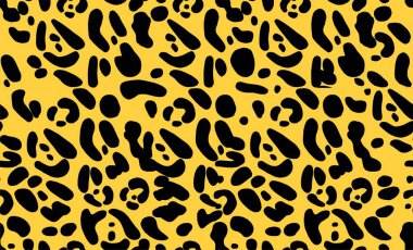 Kusursuz leopar deseni. Web ve baskı için modern vektör tasarımı. El yapımı tekstil, kumaş ve duvar kağıdı. Çağdaş renkler. Vektör illüstrasyonu
