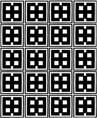Kalıp motifleri geometrik dikişsiz. Vektör illüstrasyonu