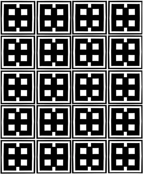 パターンモチーフ幾何学的なシームレス ベクターイラスト — ストックベクタ