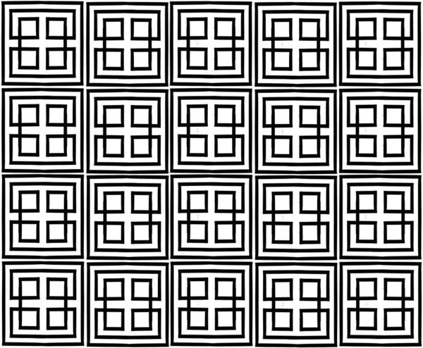 パターンモチーフ幾何学的なシームレス ベクターイラスト — ストックベクタ