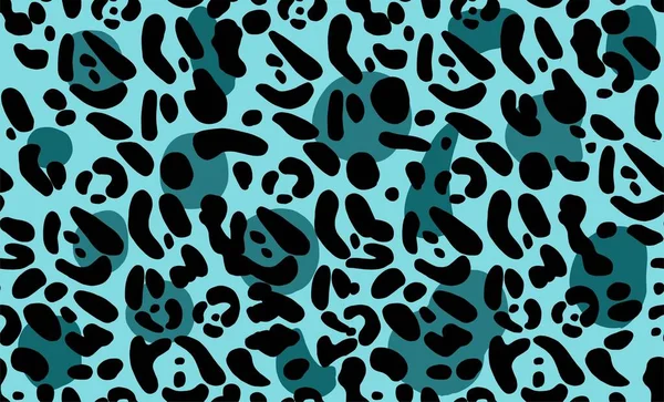 Seamless Leopard Pattern Modern Vector Design Web Print Handmade Textiles — Stock Vector