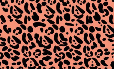 Kusursuz leopar deseni. Web ve baskı için modern vektör tasarımı. El yapımı tekstil, kumaş ve duvar kağıdı. Çağdaş renkler. Vektör illüstrasyonu