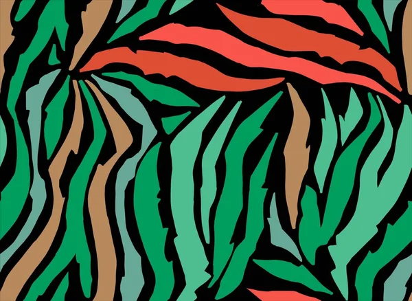 Zebra, siyah arkaplan. Kusursuz desen. Hayvan izi. Vektör illüstrasyonu