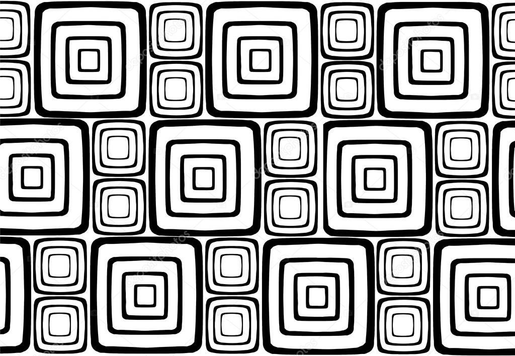Seamless pattern with Abstract line, oblique black segments, patterns, textile background. Black and white design. High quality illustration