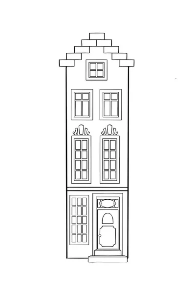 将现代建筑与城市建筑连接起来 高质量的例证 — 图库照片