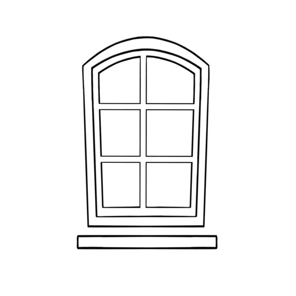 Windows House Style Isolated Icon High Quality Illustration — Stock Photo, Image