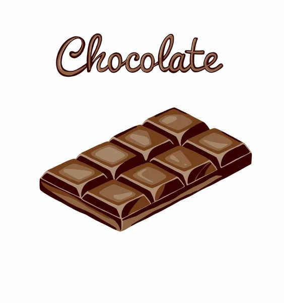 Schokoladen Ikone Cartoon Stil Singe Süßigkeiten Ikone Aus Dem Fast — Stockfoto