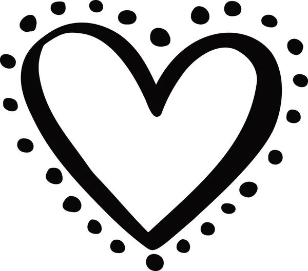 Herz Symbol Symbol Vektor Linie — Stockvektor