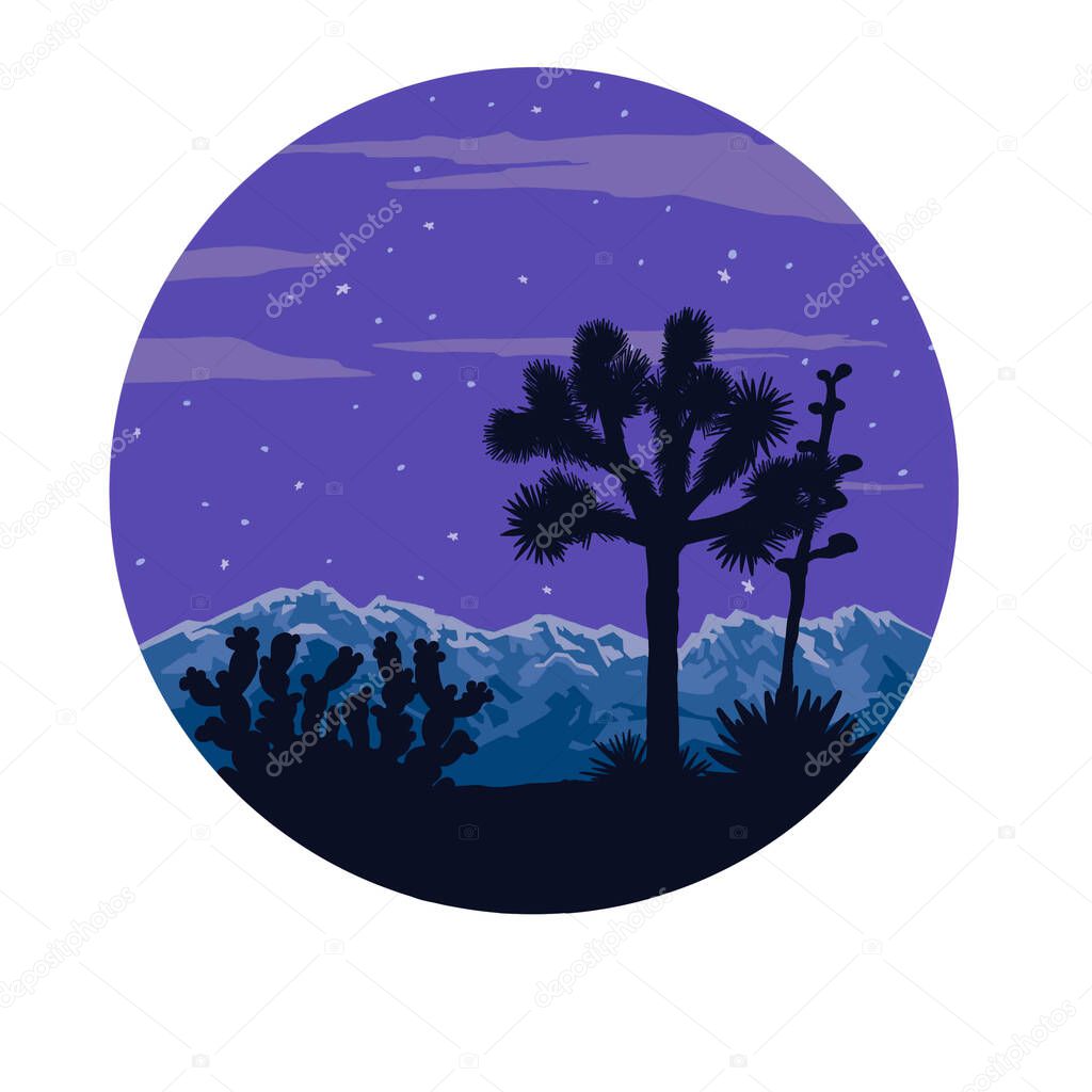 super sturgeon moon on the night sky back silhouette coconut trees, High quality illustration