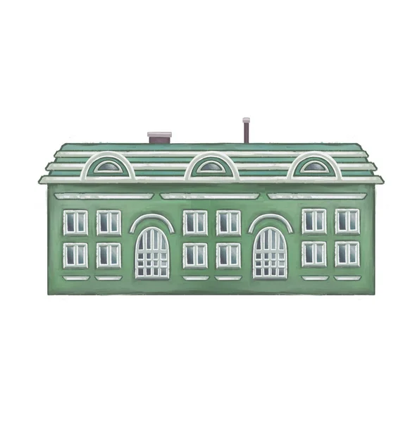 Exterior Building Isolated Icon Illustration Design High Quality Illustration High — Fotografia de Stock