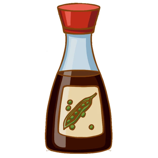 现代图标酱油符号 白色背景 高质量的例证 — 图库照片
