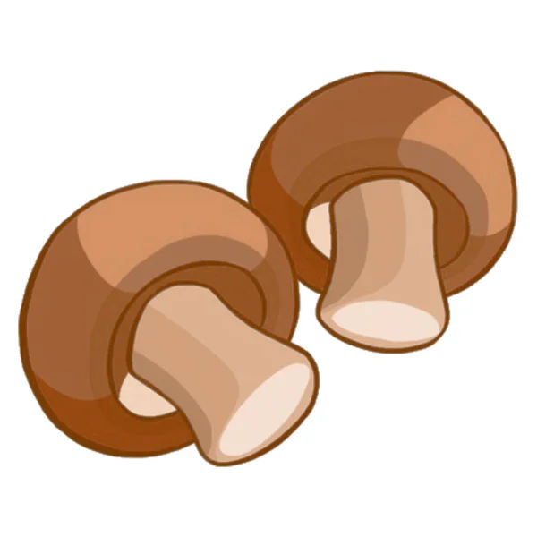 现代的图标蘑菇香菇象征 白色背景 高质量的例证 — 图库照片