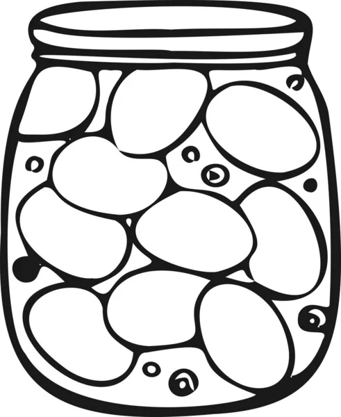 Olives Icône Moderne Symbole Nourriture Conserve Fond Blanc — Image vectorielle