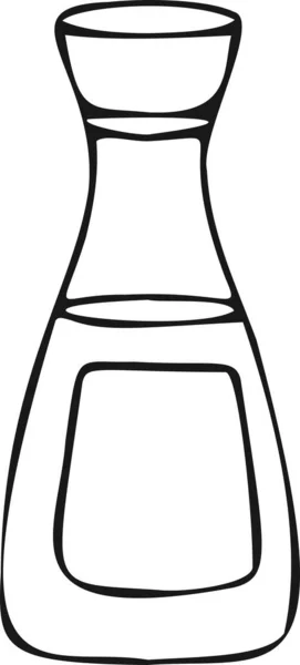 Ícone moderno símbolo de molho de soja. Fundo branco — Vetor de Stock