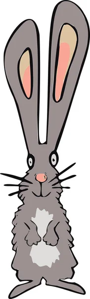 Cute Rabbit Animal Frame Circular Illustration Design — Stock Vector