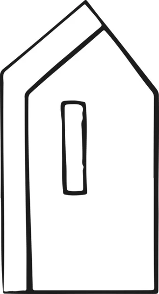 家のアイコン 一連のラインシンボルイラストベクトル — ストックベクタ
