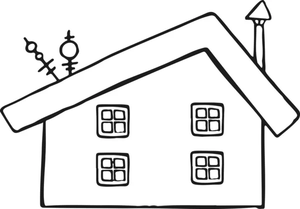 Ikony Domu Série Čárových Symbolů Ilustrační Vektor — Stockový vektor