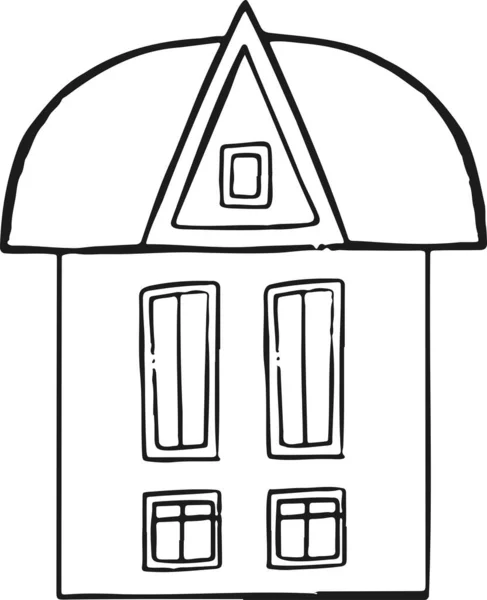 Haus Symbole Reihe Von Liniensymbolen Illustrationsvektor — Stockvektor