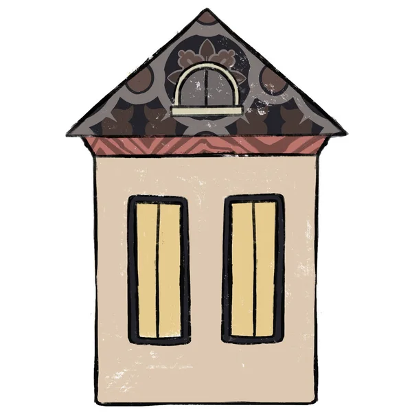 Baby House Building Symbol Drawing Illustration Высокое Качество Иллюстрации — стоковое фото