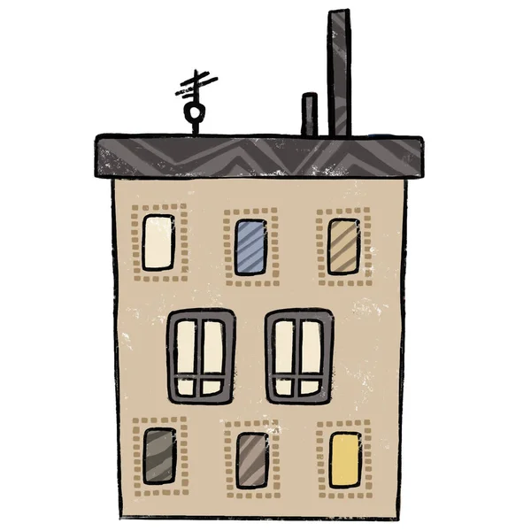 Casa Del Bebé Icono Símbolo Construcción Dibujo Ilustración Ilustración Alta —  Fotos de Stock