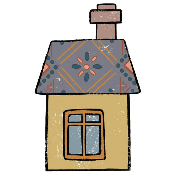 Bébé Maison Bâtiment Symbole Icône Dessin Illustration Illustration Haute Qualité — Photo