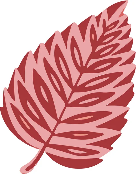 Leaf Plant Tree Colorful Drawing Illustration Symbol — Stockový vektor