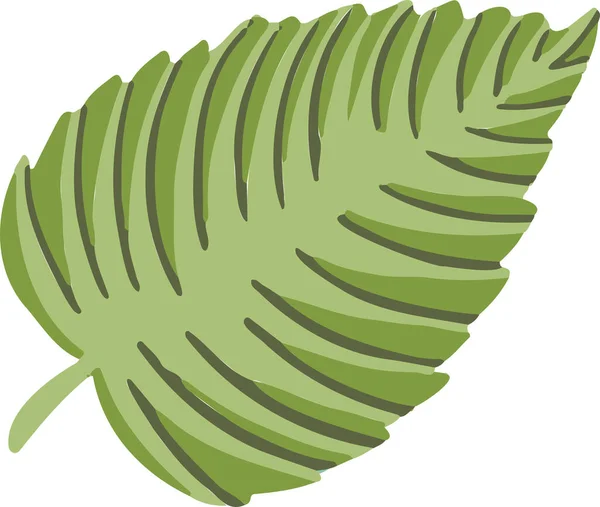 Leaf Plant Tree Colorful Drawing Illustration Symbol — Vetor de Stock