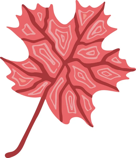 Leaf Plant Tree Colorful Drawing Illustration Symbol — Stockový vektor