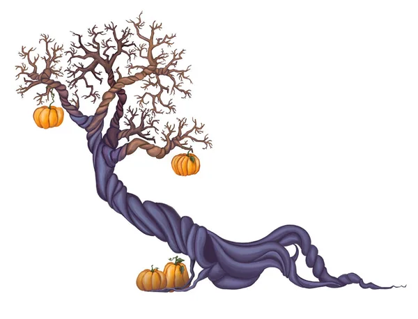 Kouzelná Čarodějnice Halloween Ilustrace Vysoce Kvalitní Ilustrace — Stock fotografie