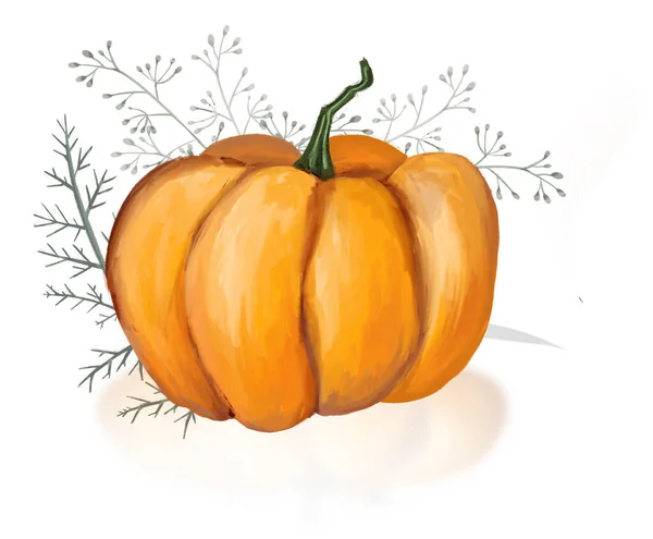 Zucca Albero Magico Halloween Illustrazione Alta Qualità — Foto Stock