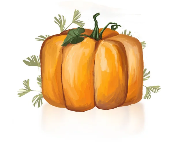 Zucca Albero Magico Halloween Illustrazione Alta Qualità — Foto Stock