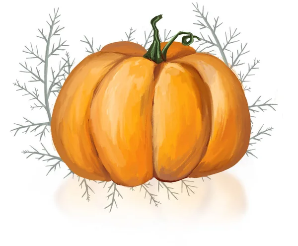 Zucca Albero Magico Halloween Illustrazione Alta Qualità — Foto Stock