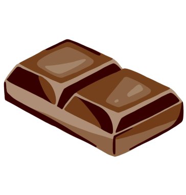 Çikolatalar ve sürüler parlak ve sulu çizimler. Yüksek kaliteli illüstrasyon