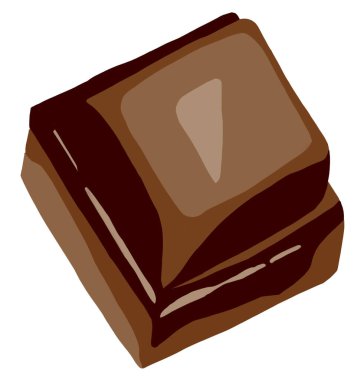 Çikolatalar ve sürüler parlak ve sulu çizimler. Yüksek kaliteli illüstrasyon