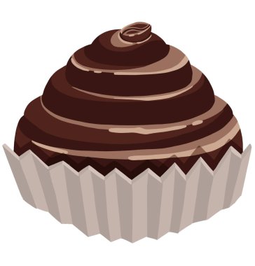 Çikolatalar ve sürüler parlak ve sulu çizimler. Yüksek kaliteli illüstrasyon