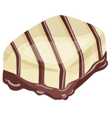 Çikolatalar ve sürüler parlak ve sulu çizimler. Yüksek kaliteli illüstrasyon