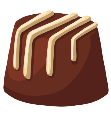 Çikolatalar ve sürüler parlak ve sulu çizimler. Yüksek kaliteli illüstrasyon