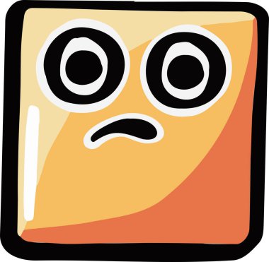 Çok renkli gülümsemeler, komik duygular ve vektör illüstrasyonu