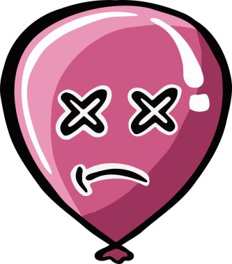 Çok renkli gülümsemeler, komik duygular ve vektör illüstrasyonu