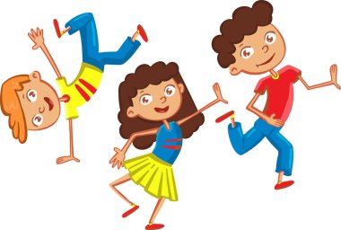 Etkin çocuk simgesi, spor, eğlence vektörü