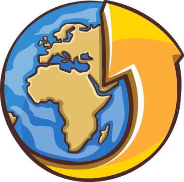 Geliştirme gezegeni simgesi, yeni seviye, gezegen kapsamı