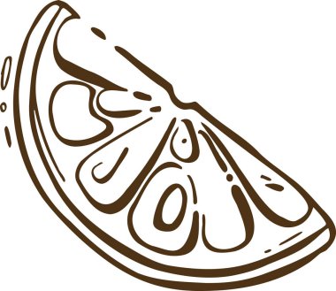 Simge limon portakal meyvesi parlak renkli