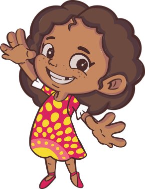 Küçük kız sembolü jest sınıfını gösteriyor, harika