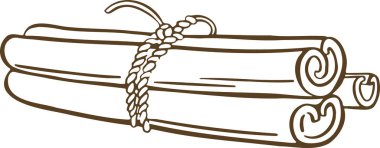 Yeni yılın ya da noel tarçın sembolü