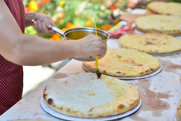 Ossetisch taarten Rechtenvrije Stockfoto's