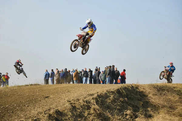 Motocross verseny Vladikavkaz, Észak-Oszétia, Oroszország — Stock Fotó