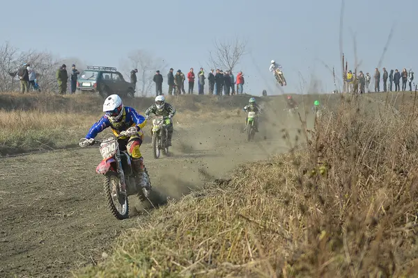 Motocross verseny Vladikavkaz, Észak-Oszétia, Oroszország — Stock Fotó