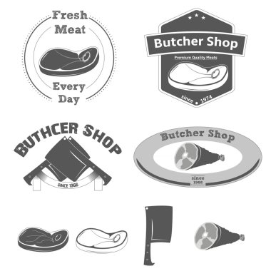 Kasap dükkanı Logo